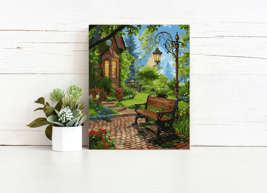 Garden Cottage Path - Paint by Numbers Kit