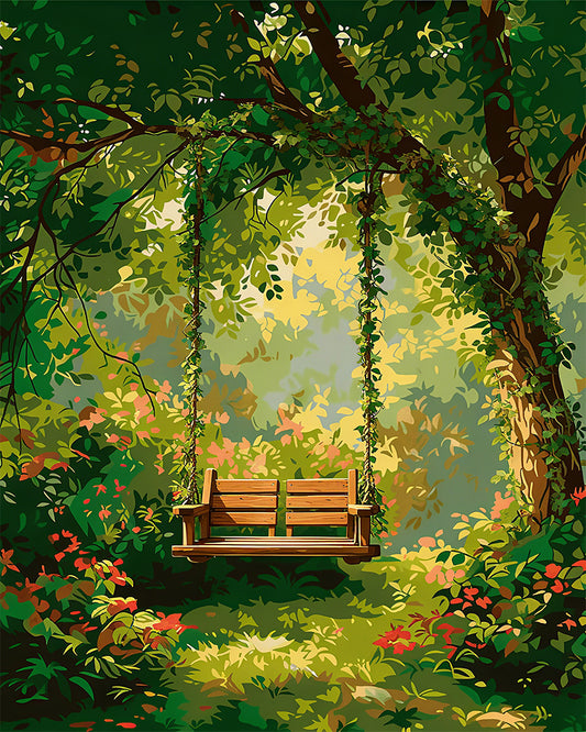 Garden Swing Retreat - Paint by Numbers Kit