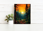 Golden Forest Path – Paint by Numbers Kit