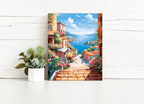 Sunlit Coastal Steps – Paint by Numbers Kit