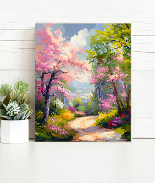 Blossom Garden Path - Paint by Numbers Kit