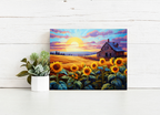 Sunflower Sunset Fields – Paint by Numbers Kit