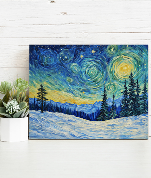 Starlit Winter Dream – Paint by Numbers Kit