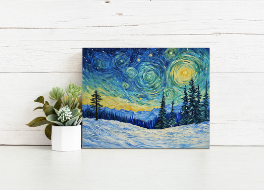 Starlit Winter Dream – Paint by Numbers Kit