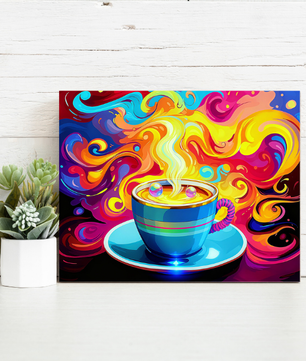 Cosmic Coffee – Paint by Numbers Kit