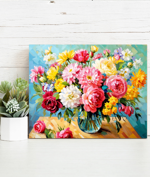 Blooming Bouquet – Paint by Numbers Kit