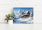 Snowy Mountain Retreat – Paint by Numbers Kit