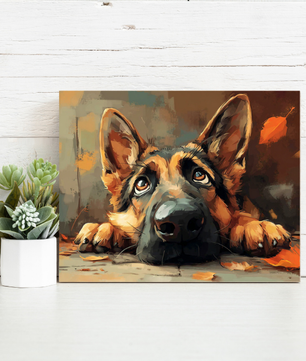 Curious Pup – Paint by Numbers Kit