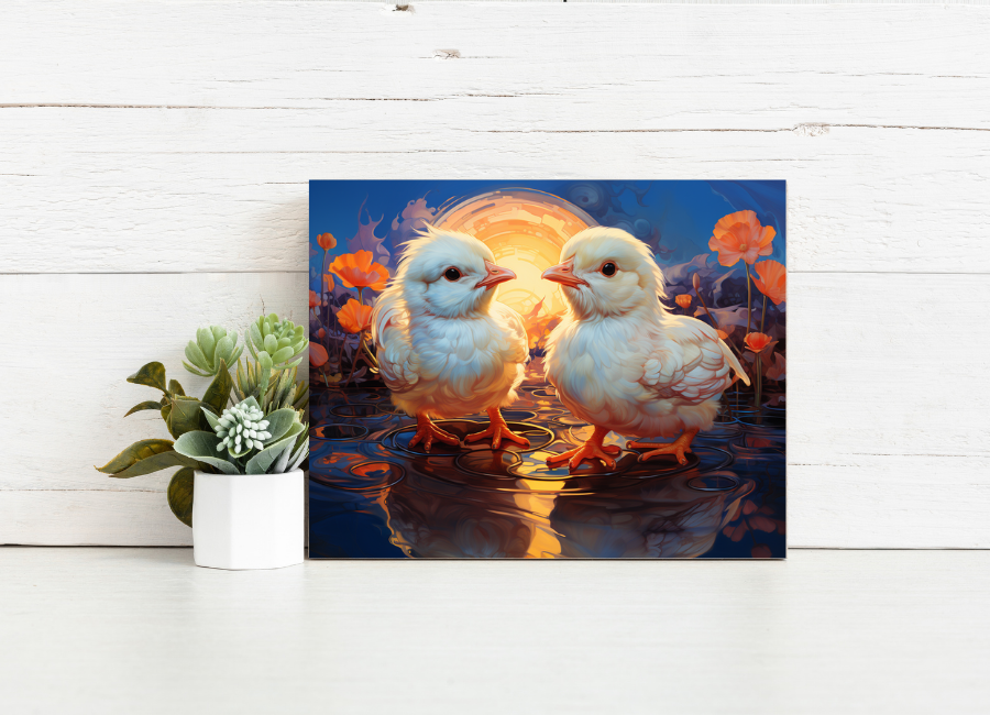 Little Chick Friends – Paint by Numbers Kit