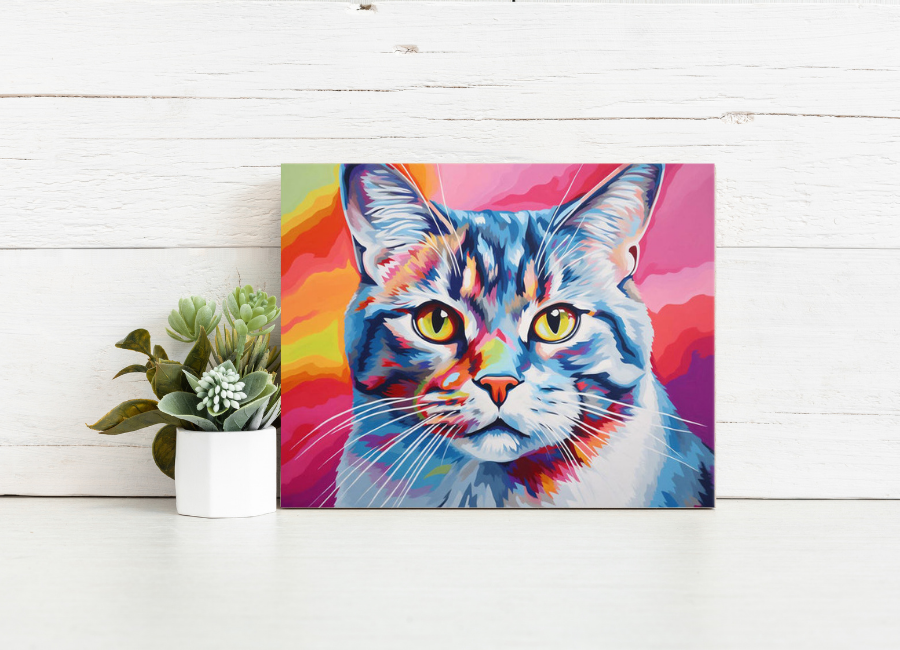 Vivid Whiskers – Paint by Numbers Kit