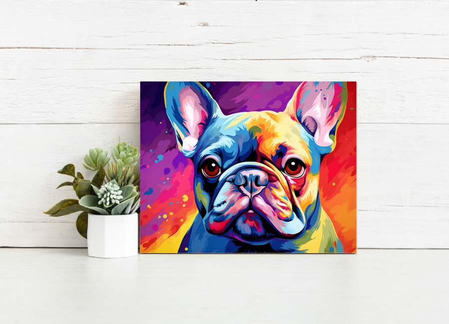 Pop Art Frenchie – Paint by Numbers Kit