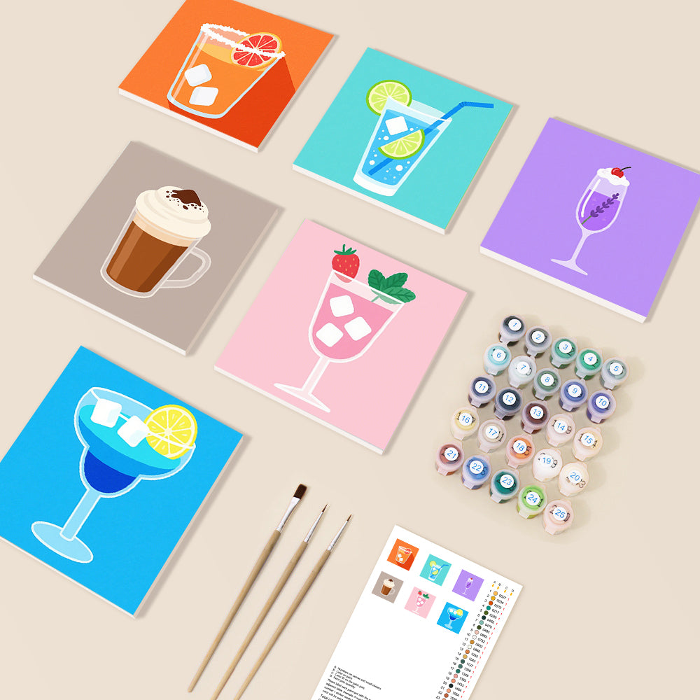 The Cocktail Canvas Club 6 Piece Kit