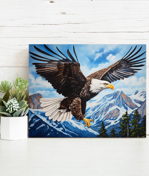 Soaring Bald Eagle – Paint by Numbers Kit