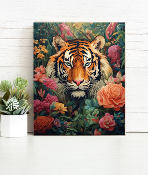 Tiger Garden – Paint by Numbers Kit