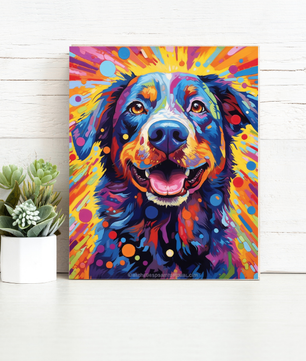 Rainbow Dog – Paint by Numbers Kit