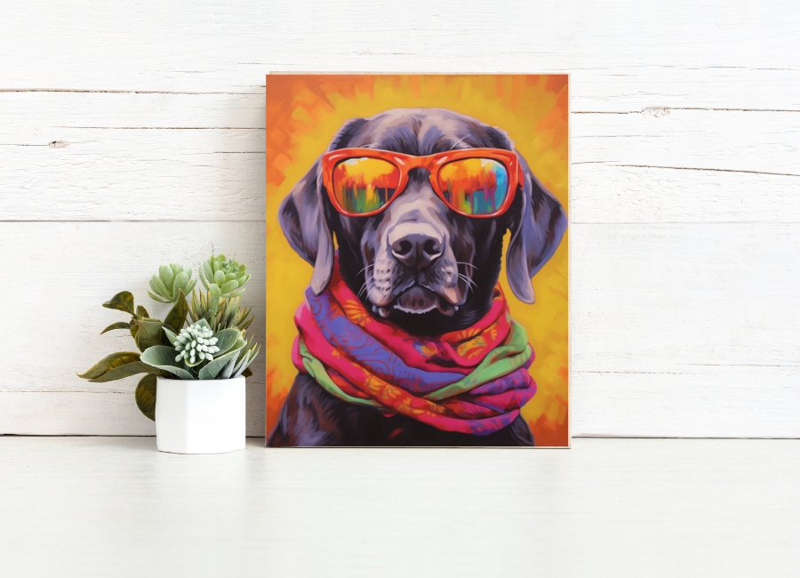 Cool City Pup – Paint by Numbers Kit