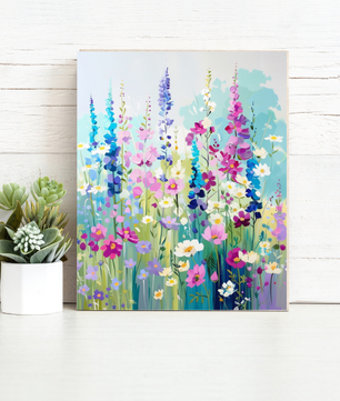 Wildflower Meadow Dream – Paint by Numbers Kit