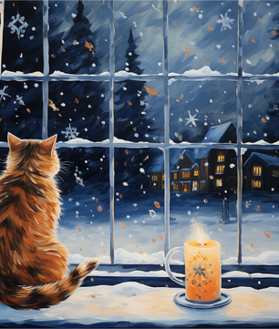 Cosy Kitten – Paint by Numbers Kit