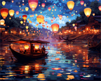 Lantern Festival Nights – Paint by Numbers Kit