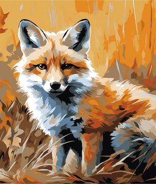Autumn Fox – Paint by Numbers Kit