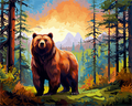 Wild Bear – Paint by Numbers Kit