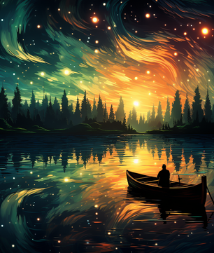 Starlit Serenity – Paint by Numbers Kit