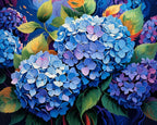 Midnight Hydrangeas – Paint by Numbers Kit