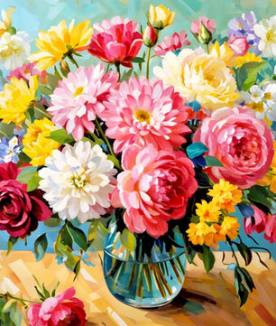 Blooming Bouquet – Paint by Numbers Kit