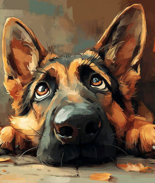 Curious Pup – Paint by Numbers Kit