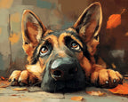 Curious Pup – Paint by Numbers Kit