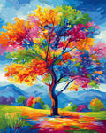 Rainbow Blossom Tree – Paint by Numbers Kit