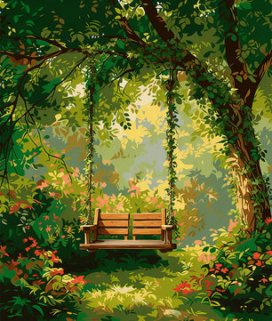 Garden Swing Retreat - Paint by Numbers Kit