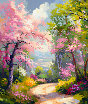 Blossom Garden Path - Paint by Numbers Kit