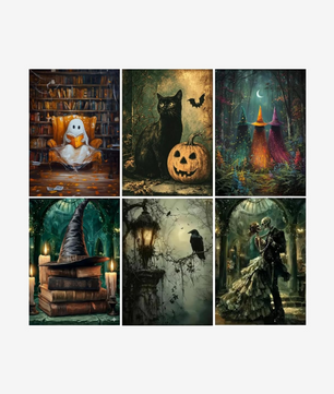 Spooky Story Night - 6 Pack Paint by Numbers Kit