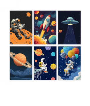 Space Adventure Club - 6 Pack Paint by Numbers Kit