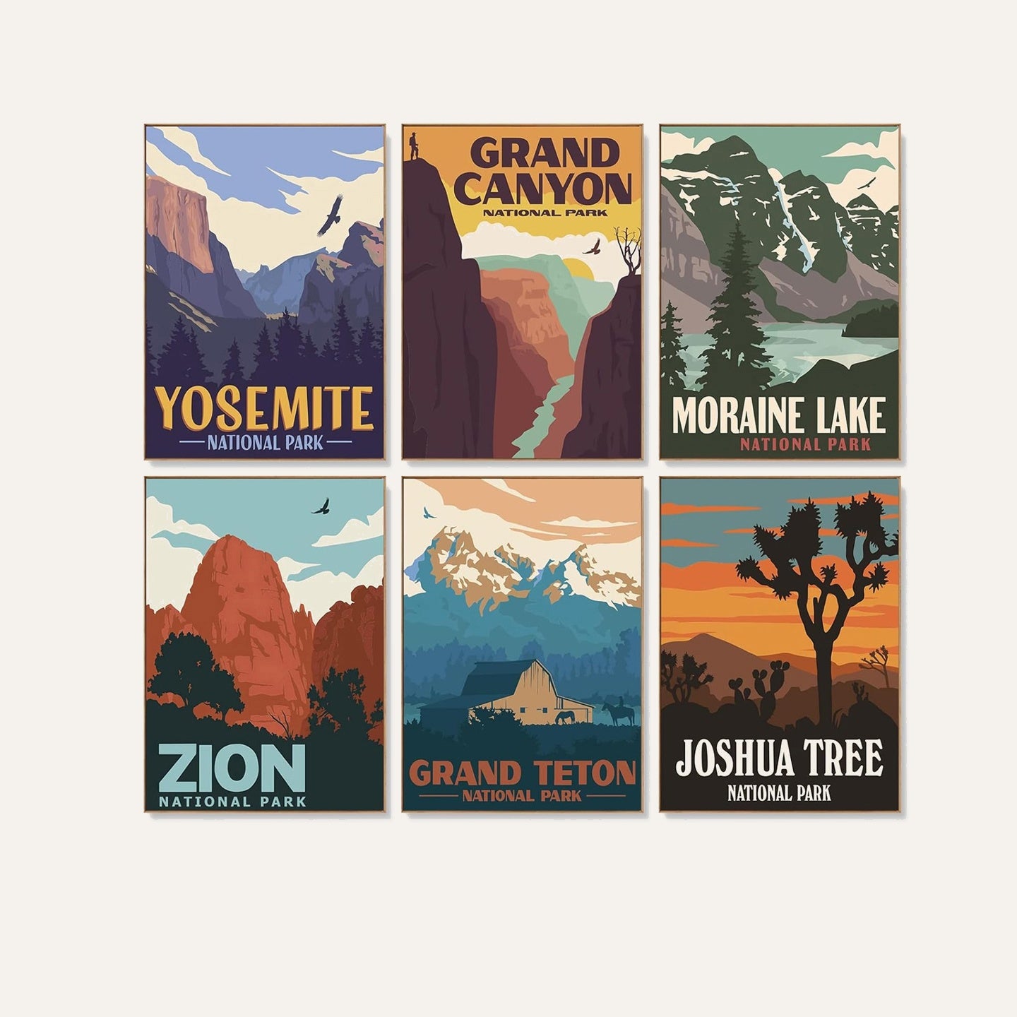 National Park Posters - 6 Piece Kit