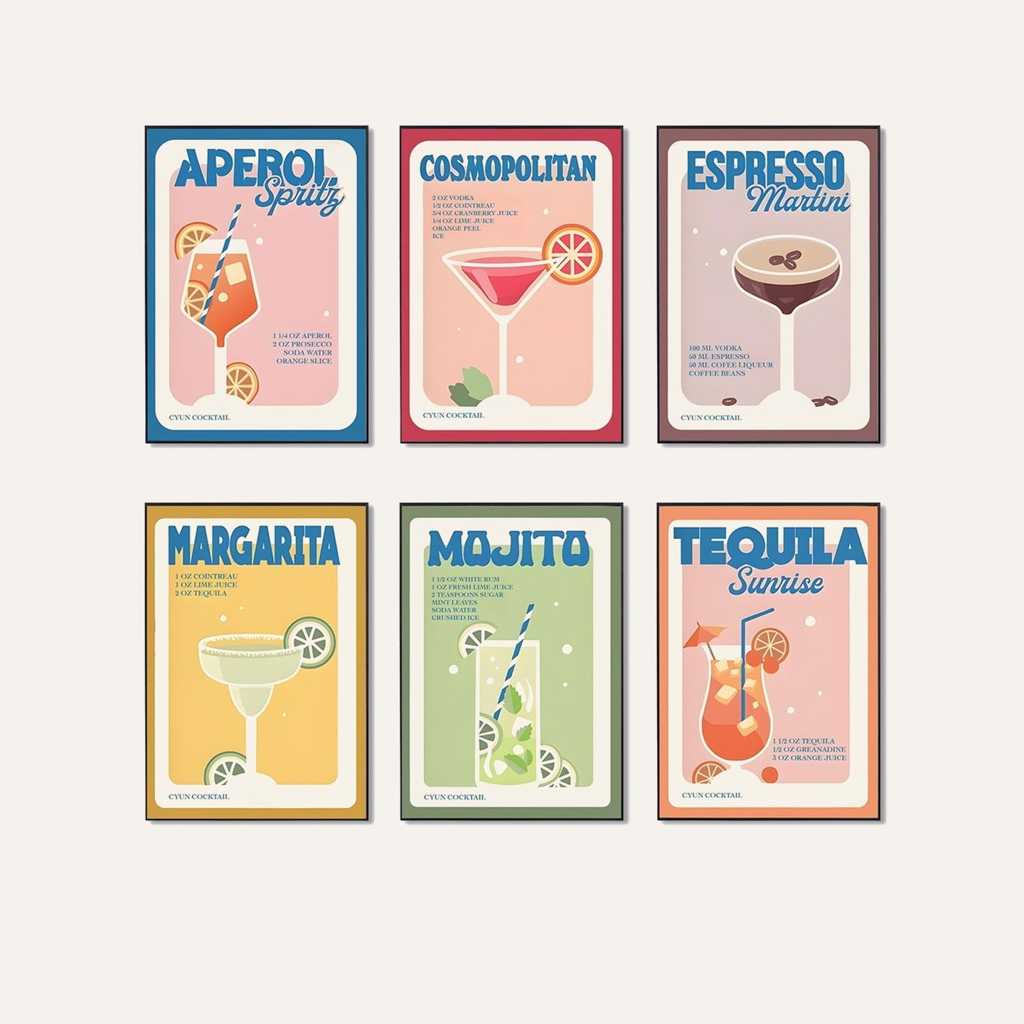 The Retro Cocktail Edit - 6 Piece Kit